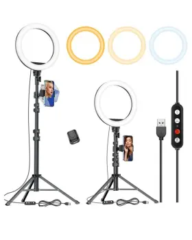 Akl01 Kaiess 10 Inch Selfie Ring Lught With Tripod Stand