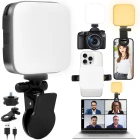 D00052 Kalofaye Clip Portable Led Panel Dimmable 3000-9900k For Phone Laptop Strong
