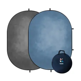 Usgmxds-j04372j04373 Kate 150x200 5x6.5ft 1.5x2m Collapsible Backdrop Grey Blue Twist Flex Fo