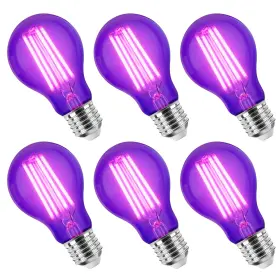 A19-01 Kejiyilt 6 Pack E26 A19 Filament Led Black Light Bulbs 9w Blacklight Bulb 100w Equiv