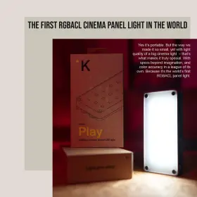 Kelvin 196271685067 Play Full Color Spectrum Rgbacl 18w Led Bluetooth Pocket Light Bundle #2