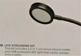 Kikkerland 612615101159 New Live Streaming Kit - Phone Holder Light #3