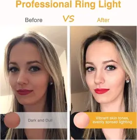Kimwood 537360278764 Clip On Ring Light Rechargeable 60 Led Selfie For Phone Laptop #2