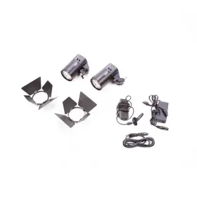 Pract602k2 Kinotehnik Practilite 602 Compact Bi-color Variable Beam Led Fresnel 2-light Kit