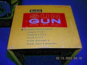 D371 Kodak Sun Gun Movie Light Model 1 No. In Original Box #3