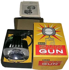 D371 Kodak Sun Gun Movie Light Model 1 No. In Original Box