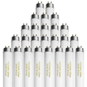 B0cy99fvgx Konideke 25-pack F32t8 4ft T8 Fluorescent Tube 32w 6500k Daylight 2500lm G13 Bulb