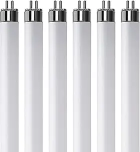 B00tj6xl3y Kor 6pk T5 Fluorescent Light Bulbs 13w 4100k Cool White 21 Inch Long Life