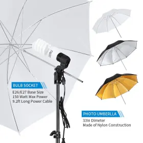 2x3m Kshioe 810158420588 Photography Lighting Kit 6.5x10feet/2x3m Backdrops Stand Support System 5 I #2