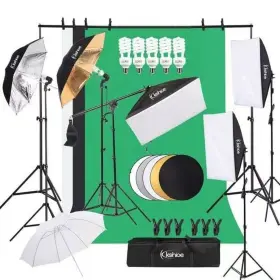Bk-69 Kshioe Photography Lighting Kit Light Box With Backdrap Stand Photo Ba