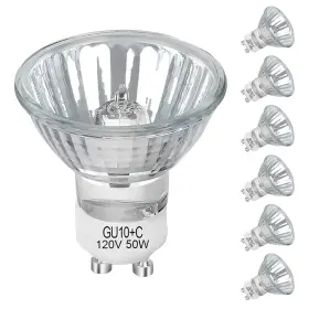 Hxf-gu10-hb-50w-6p Lacnooe Gu10 Halogen 50w Bulbs 6 Pack C 120v Light Dimmable