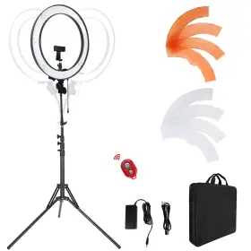 Rl002 Ldgho 18-inch Ring Light 55w Dimmable 5500k With 240 Leds Color Filter Soft