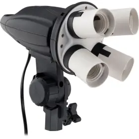 Lectronify Leffs4 4-socket Fluorescent Light Fixture 200w E26/e27 Studio Lighting