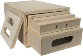 Lesolar 705353218682 Photography Apple Box Set Of 5 Standard Wooden Boxes With Magnetic