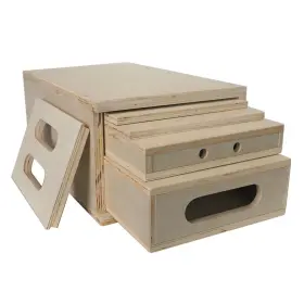 Lesolar 974351449501 Photography Apple Box Set Of 5 Standard Wooden Boxes With Magnetic Lid