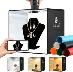 Lightdow 445056354395 16 Inch X16 X12 Photo Studio Light Box Photography With 120 Leds Cri 95