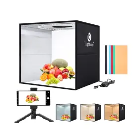 A-pc00016 Lightdow Photo Studio Light Box Kit 12 Inch X12 Shooting Tent With 120pcs Le