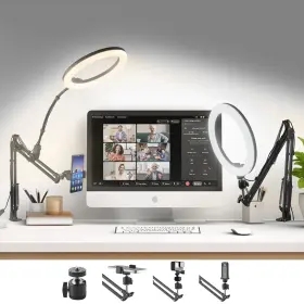 Lilanzo 797241338992 Zoom Lighting For Computer Video Conference 10 Inch Ring Light With Stand Fo