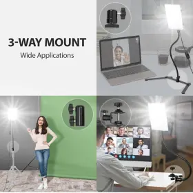 Limo Studio 757764149994 2 Pack Led Video Photo Light Panel Gooseneck Flexible Arm Extension Mount #2