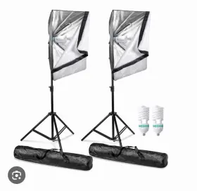 Ms-86 Limostudio Softbox Continuous Lighting Kit 2x 85w Cfl Portable Photo Studio