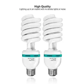 Vagg874 Limostudio 45w Pure White Neutral Daylight Cfl Light Bulb 5500k 4 Pack #3