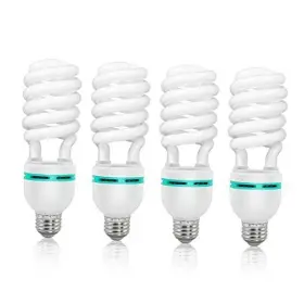 Vagg874 Limostudio 45w Pure White Neutral Daylight Cfl Light Bulb 5500k 4 Pack