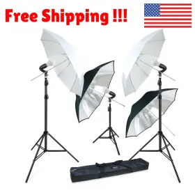 Linco 755746529215 3 Softbox With Light And Stand Photo Studio Photography Continuous Lighting Kit Us