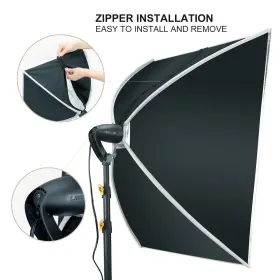 Linco 853191003912 1 Softbox Light Stand Photo Studio Continuous Lighting Kit With 2 Bulb #3