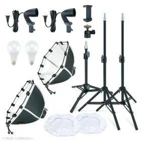 Am274 Linco Lincostore Photography Photo Table Top Studio Softbox Lighting Kit With #2