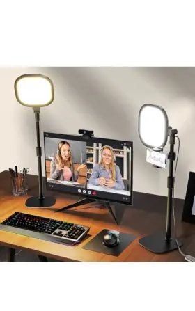 F-118b Liones Litones 2-pack Video Conference Lighting Kit For Laptop/desktop Zoom Streaming