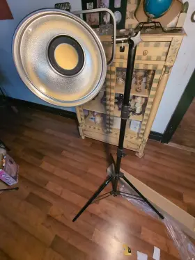 Ls-96habi Lippmann Max Cob Video Light 600 Pro Wimpact Cushioned Stand