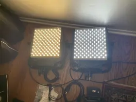 935-1023 Litepanels 2x Astra 1x1 Bi-color Led Light Panel 105w/transport Case/battteries #2