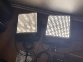935-1023 Litepanels 2x Astra 1x1 Bi-color Led Light Panel 105w/transport Case/battteries #3