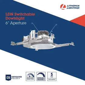 Sww1 Lithonia Lighting 194994869917 Ldn6 Alo2 Mvolt Ugz Hsg Ldn Led Round Switchable Downl #2