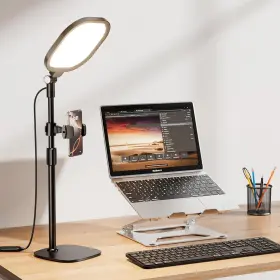 Litones 445007360314 Dimmable 3000k-6500k Adjustable Desk Lamp For Zoom Calls And Reading - 31.5 Inch Tall