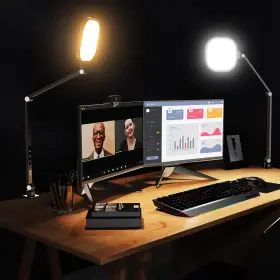 Litones 612520807986 Video Conference Light For Zoom Meeting 15w Desk Lights With Clamp Fo