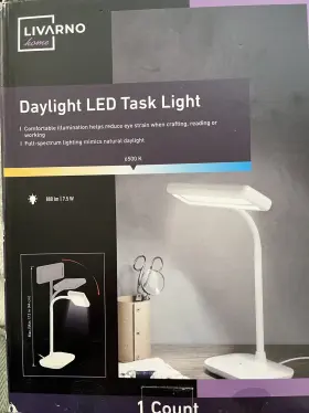 Livarno 055334070348 Daylight Led Task Light New Open Box