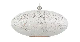 49185-03 Livex Lighting 3 Light White Pendant 20 Inch L X W 50.75 H