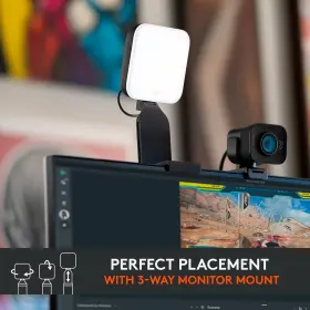 Logitech For Creators 914129910501 Glow Premium Led Streaming Light With Truesoft Adjustable Monitor Mount #3