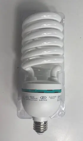 Fe-iiis-65w Longstar 65w Daylight Fluorescent Spiral Light Bulb 6500k 110v White For Studio Lighting