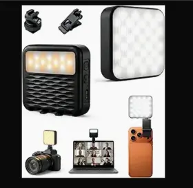 Louern 707933842843 85leds Dual-sided Portable Selfie Light For Dual Camera Recording