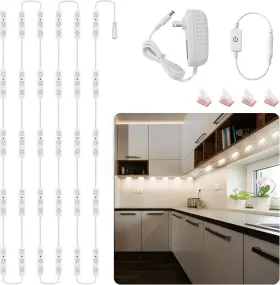 Lphumex 445031873880 Flexible Jewelry Showcase Lights Kit 14ft Adhesive Led Light For Display Case