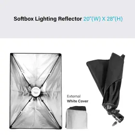 2210 Ls Limo Studio Limostudio 20 X 28 In Soft Box Led Lighting Kit Light Reflector With 85w #3