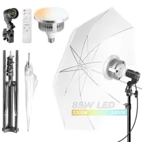 Ls Limo Studio Limostudio 719707690857 Continuous Light White Umbrella Reflector Lighting Kit With 33 Inch U