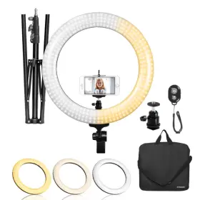 Ls Limo Studio Limostudio 764753750437 Led Ring Light 18inch Diameter With Height 71.5 Inch Tripod Stand Phone H