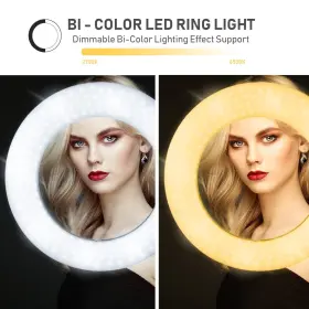 Ls Limo Studio Limostudio 853944008799 14 Inch Dimmable Ring Light Led Dual Color Continuous Lighting Fo #2