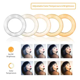 Ls Limo Studio Limostudio 853944008799 14 Inch Dimmable Ring Light Led Dual Color Continuous Lighting Fo #3