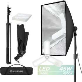 Agg3433 Ls Limo Studio Limostudio Led Super Bright 45w Next Gen. Foldable Bulb 7600 Lumen 65