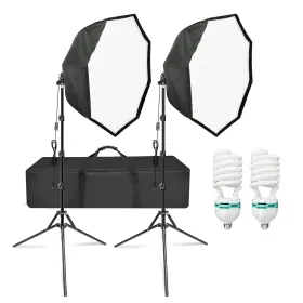Agg702 Ls Limo Studio Limostudio Fba 1 Pack 500w Equivalent 26 Inch Octagonal Softbox Lighting Kit