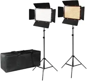 Vagg2226 Ls Limo Studio Limostudio V2 2 Pack Led Barn Door Light Panel Dimmable Brightness Control